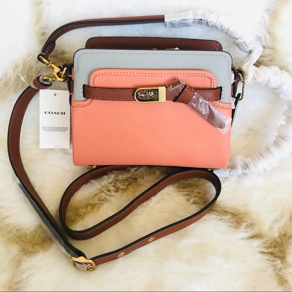 100% Authentic Brand New Coach Tate 18 Crossbody C2632 In Colorblock - Picture 1 of 16
